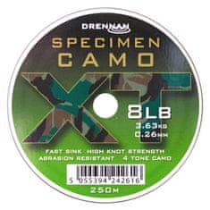 Drennan vlasec Specimen Camo XT 8lb, 0,26mm, 250m