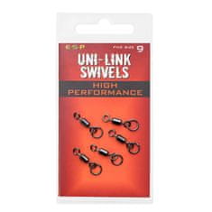 E.S.P ESP obratlíky Uni-Link Swivels Hi-Performance veľ. 9, 5ks