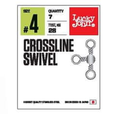 LUCKY JOHN stavce Crossline Swivel veľ. 10 10ks