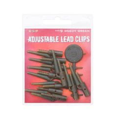 E.S.P ESP závesky Adjustable Lead Clips Weedy Green