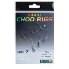 E.S.P ESP nadväzce Short Chod Rigs veľ. 7