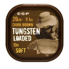 E.S.P ESP šnúrka Tungsten Loaded 10m 20lb 9,1kg Camo Brown Soft