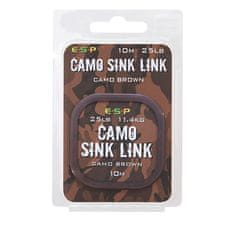 E.S.P ESP náväzcová šnúrka Camo Sink Link Brown 25lb 10m