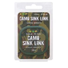 E.S.P ESP náväzcová šnúrka Camo Sink Link Green 20lb 10m