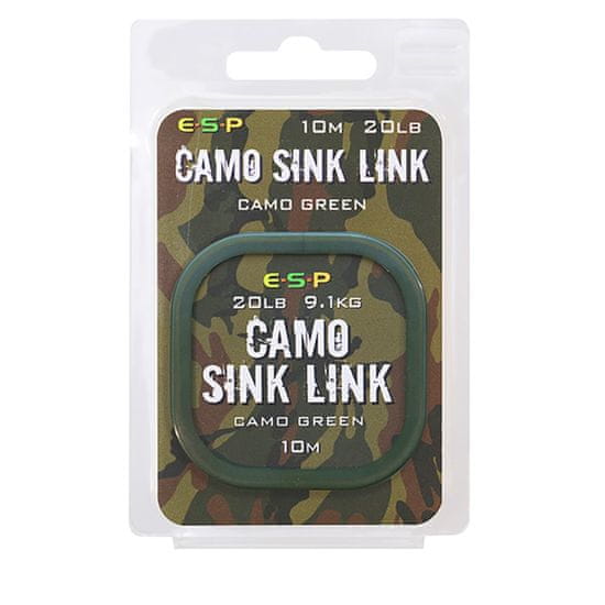 E.S.P ESP náväzcová šnúrka Camo Sink Link Green 20lb 10m