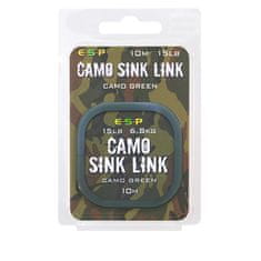 E.S.P ESP náväzcová šnúrka Camo Sink Link Green 15lb 10m