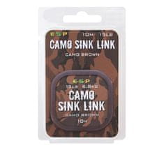 E.S.P ESP náväzcová šnúrka Camo Sink Link Brown 15lb 10m