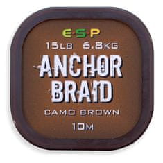 E.S.P ESP náväzcová šnúrka Anchor Braid Gravel Brown 15lb, 10 m