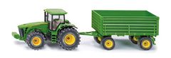 John Deere Siku Farmer - traktor s vlekom, 1:50