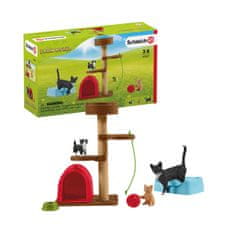 Schleich Farm World 42501 Škrabací mačací strom s mačiatkami