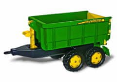 Rolly Toys Vlečka za traktor John Deere vyklápacia zelená