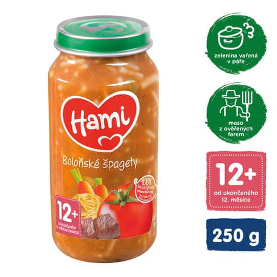 Hami Špagety s hovädzím a zeleninou (250 g) - mäsovo-zeleninový príkrm