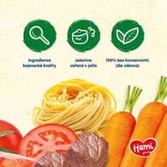 Hami Špagety s hovädzím a zeleninou (250 g) - mäsovo-zeleninový príkrm