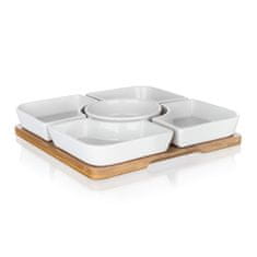 BANQUET Sada misiek BRILLANTE Bamboo 24,5 x 24,5 x 4,5 cm, 5 + 1 ks