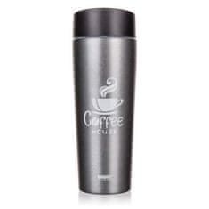 BANQUET Termohrnček COFFEE 350 ml, Grey