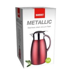 BANQUET Termoska nerezová METALLIC Red 1,5 l