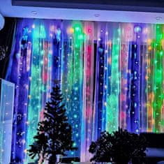 ColorWay LED girlanda/ vnútorná / 300 LED / dĺžka 3 x 3m / viac farebná / AC 220V