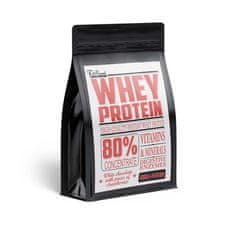 FitBoom Whey Protein 80% 1000 g biela čokoláda s jahodami