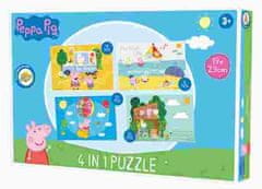 Peppa Pig Puzzle prasiatko Peppa 4 v 1