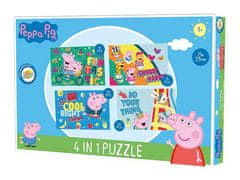 Peppa Pig Zábavné puzzle Peppa Pig 4 v 1