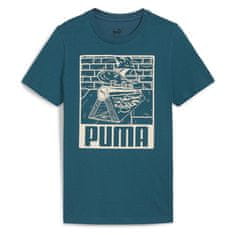 Puma Tričko tyrkysová S Ess+ Mid 90s Graphic Tee