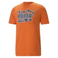 Puma Tričko oranžová L Graphics Icon Tee