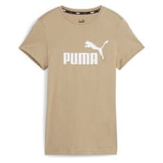 Puma Tričko béžová XXS Ess Logo Tee