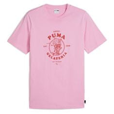 Puma Tričko ružová XL Graphics Gelateria Tee