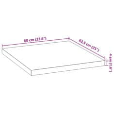 Petromila vidaXL Kuchynská pracovná doska 60x63,5x4 cm dubový masív obdĺžnikový