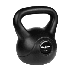 shumee Bitúmenový kettlebell 24 kg REBEL ACTIVE