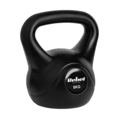 shumee Bitúmenový kettlebell 8 kg REBEL ACTIVE