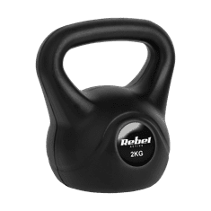 shumee Bitúmenový kettlebell 2 kg REBEL ACTIVE