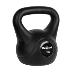 shumee Bitúmenový kettlebell 12 kg REBEL ACTIVE