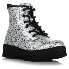 Skechers Obuv strieborná 33 EU Gravlen Hi Doodle