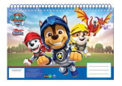 GIM Špirálový skicár Paw Patrol Knights A/4, 30 listov