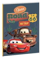 GIM Disney Cars Road B/5 linajkový zápisník 40 strán