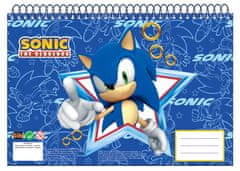 GIM Sonic the Hedgehog Rush Sonic the Hedgehog A/4 špirálový skicár, 30 listov