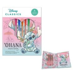 EUROSWAN Sada Disney Lilo and Stitch, The star dog Cheeky notebook + gélové pero