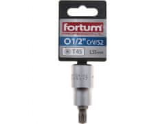 Fortum Hlavica zástrčná 1/2" hrot TORX, T45, L 55mm