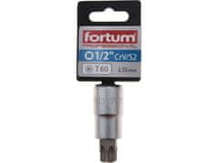 Fortum Hlavica zástrčná 1/2" hrot TORX, T60, L 55mm