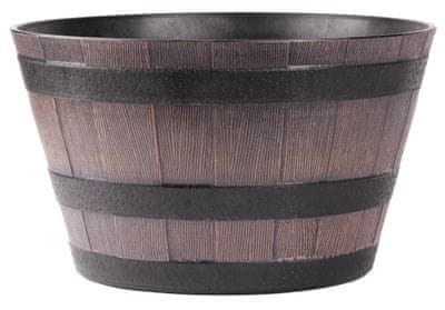 Strend Pro Kvetináč Strend Pro Woodeff, 39x23 cm, teak, truhlík, efekt dreva