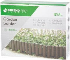 Strend Pro Palisáda GE037, 27x24 cm, PP, hnedá, flexi, L-2,16 m, bal. 8 ks