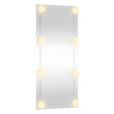 Vidaxl Nástenné zrkadlo s LED 40x80 cm sklo obdĺžnik