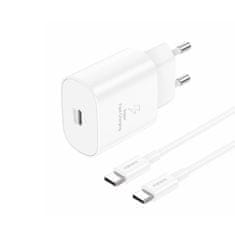 Foneng Rýchlonabíjačka EU51 GaN s káblom USB-C 25W biela