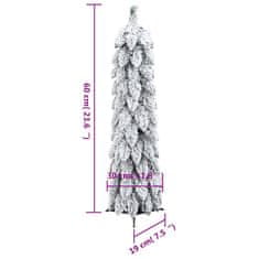 Vidaxl Umelý osvetlený vianočný stromček s 30 LED a snehom 60 cm
