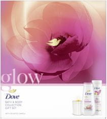 Dove Glowing prémiová kazeta so sviečkou