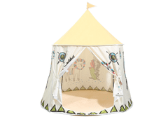 Lean-toys Indiánsky stan Tipi pre deti béžový 125 cm