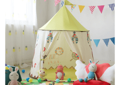 Lean-toys Indiánsky stan Tipi pre deti béžový 125 cm