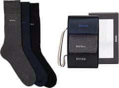 Hugo Boss 3 PACK - pánske ponožky BOSS 50484005-963 (Veľkosť 40-46)