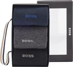 Hugo Boss 3 PACK - pánske ponožky BOSS 50484005-963 (Veľkosť 40-46)